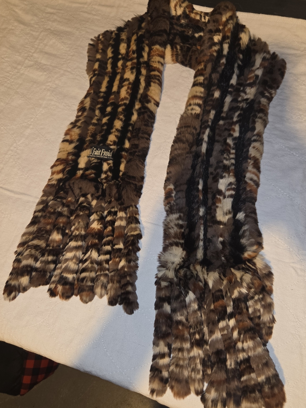 il Fait Froid Brown Multi Fur Scarf